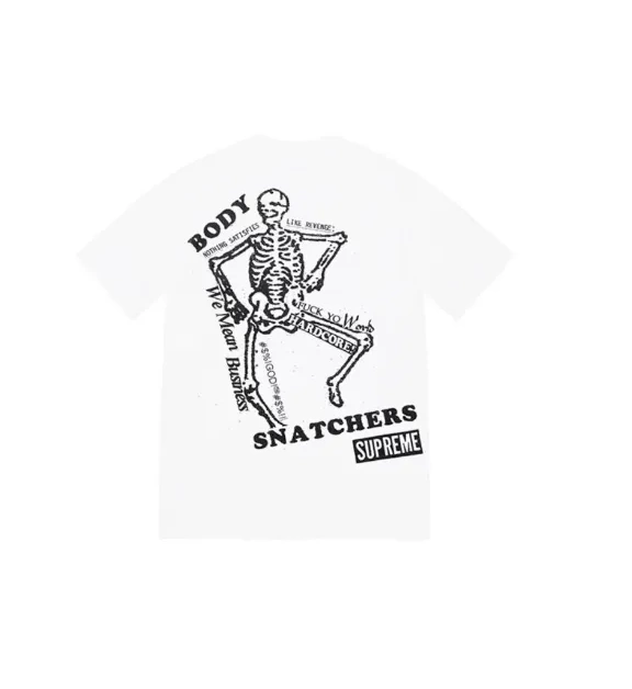 SNATCHERS S SS23 BODY L Skull M White and Black Back Print TEE XL 0913